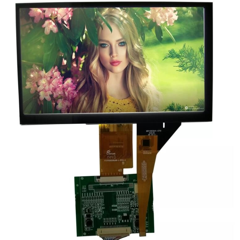 IPS 430 Cd/M2 1024 600 LVDS RGB TLCM PCAP 10 pontos do toque módulo da tela de TFT LCD de 7 polegadas
